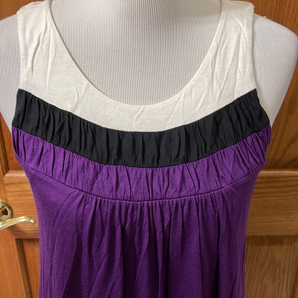 Allen B By Allen Schwartz Color Block Bubble Hem - image 2